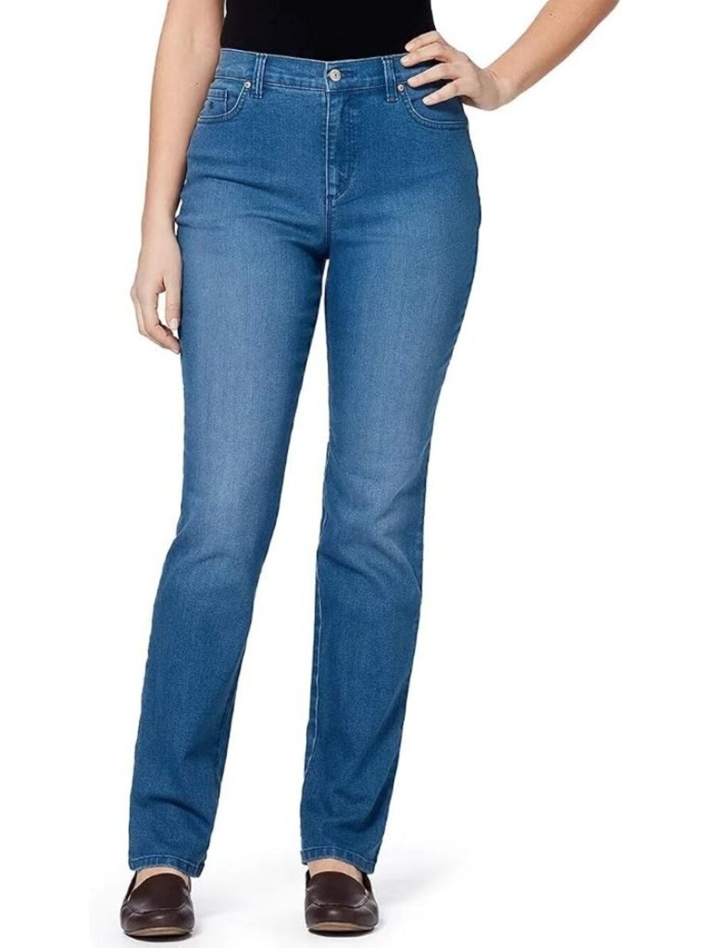 Gloria Vanderbilt Womens Petite Amanda Classic Tapered Jeans Frisco Size 10P NWT